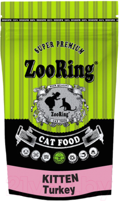 Сухой корм для кошек ZooRing Kitten Turkey 210085 (1.5кг)