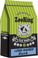 Сухой корм для кошек ZooRing Long-Haired Cats Duck 425808 (10кг) - 