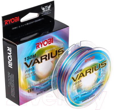 Леска плетеная Ryobi Varius PE8X-150MI 0.205мм (Multi Colour)