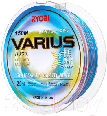 Леска плетеная Ryobi Varius PE8X-150MI 0.235мм (Multi Colour)