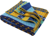 Одеяло для малышей Klippan Орнамент 100x140 (синий) - 