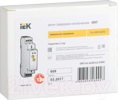 Реле времени IEK ORT-A1-ACDC12-240V