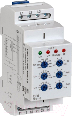 Реле контроля фаз ONI ORF-10-220-460VAC