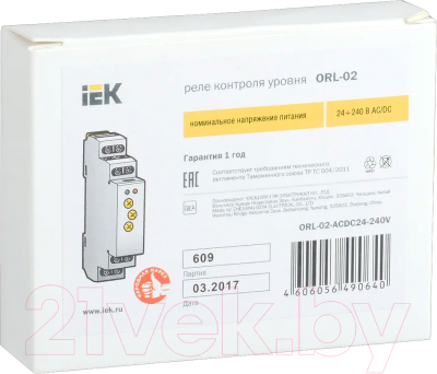 Реле уровня IEK ORL-02-ACDC24-240V