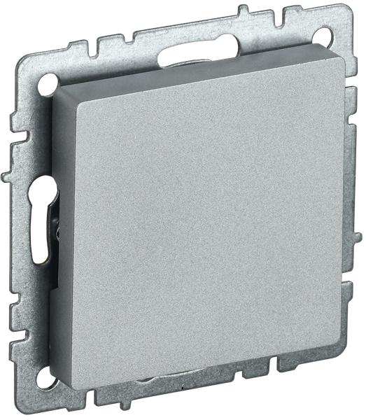 Декоративная заглушка для розетки IEK Brite BR-PL10-K47 (алюминий)