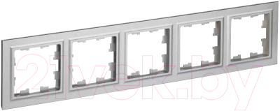 Рамка для выключателя IEK Brite BR-M52-K47 (алюминий)