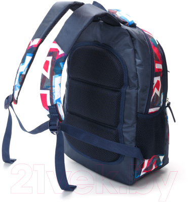 Школьный рюкзак Torber Class X +пенал / T2602-NAV-BLU-P (темно-синий/розовый)