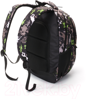 Школьный рюкзак Torber Class X. Скейтбордисты +пенал / T5220-BLK-GRE-P (черный/серый)