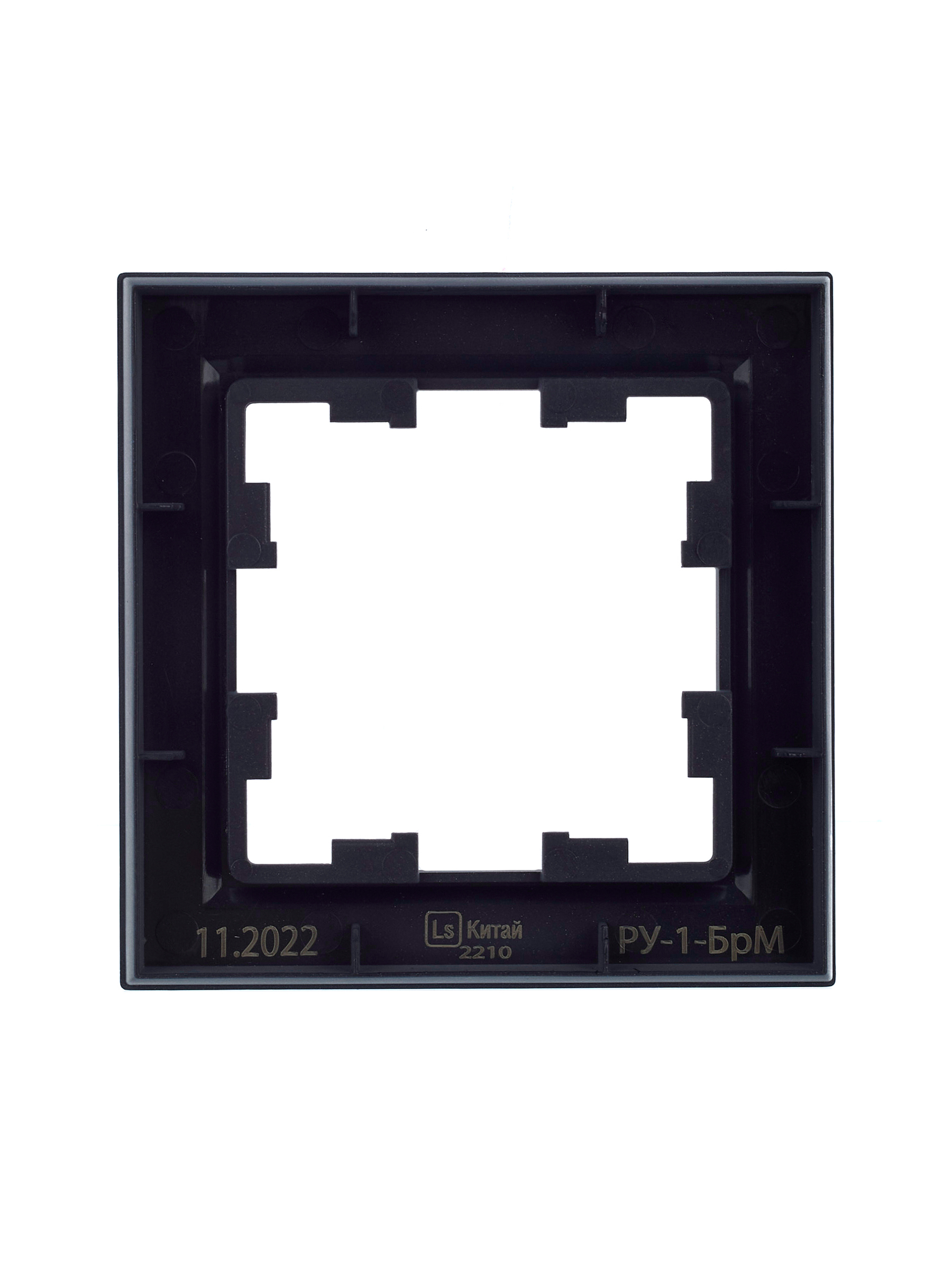 Рамка для выключателей и розеток IEK Brite BR-M12-K35 (маренго) — фото 4
