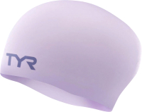 Шапочка для плавания TYR Long Hair Wrinkle-Free Silicone Cap / LCSL-531 (светло-фиолетовый) - 