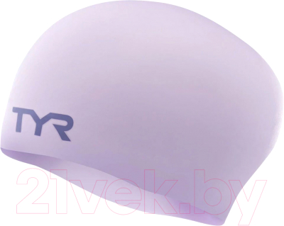 Шапочка для плавания TYR Long Hair Wrinkle-Free Silicone Cap / LCSL-531 (светло-фиолетовый)