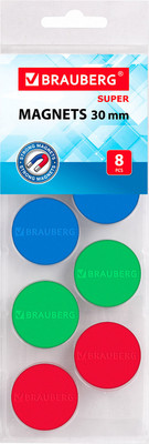 Набор магнитов Brauberg Super / 237479 (8шт) -