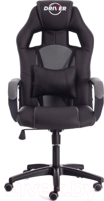 Кресло геймерское Tetchair Driver 22 кожзам/ткань (черный/серый, 36-6/TW-12)