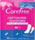 Прокладки ежедневные Carefree Cotton Feel Flexiform (56шт) - 