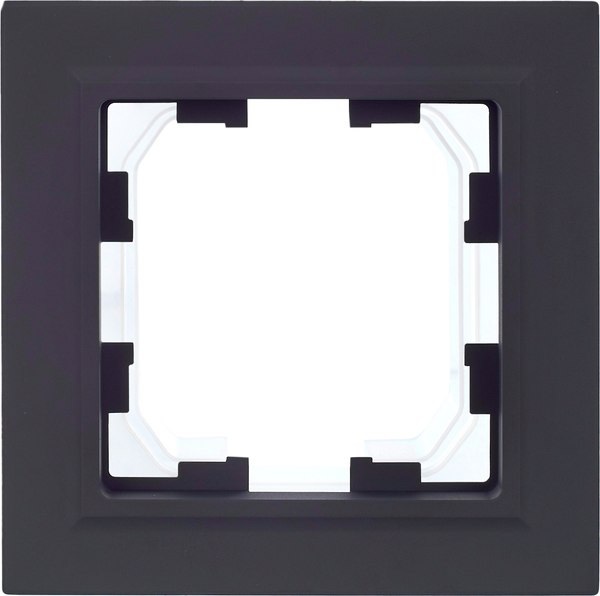 Рамка для выключателя IEK Brite / BR-M12-44-K53 (графит)