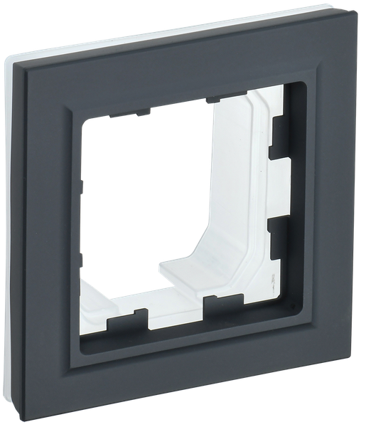 Рамка для выключателя IEK Brite / BR-M12-44-K53 (графит)