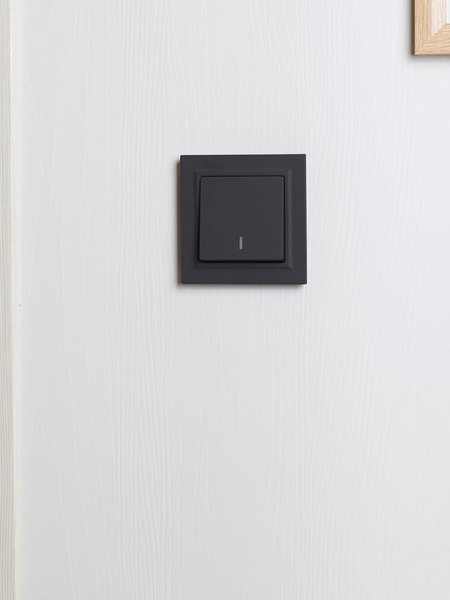 Рамка для выключателя IEK Brite / BR-M12-44-K53 (графит)