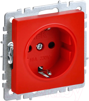 Розетка IEK Brite BR-R14-16-K04 (красный)