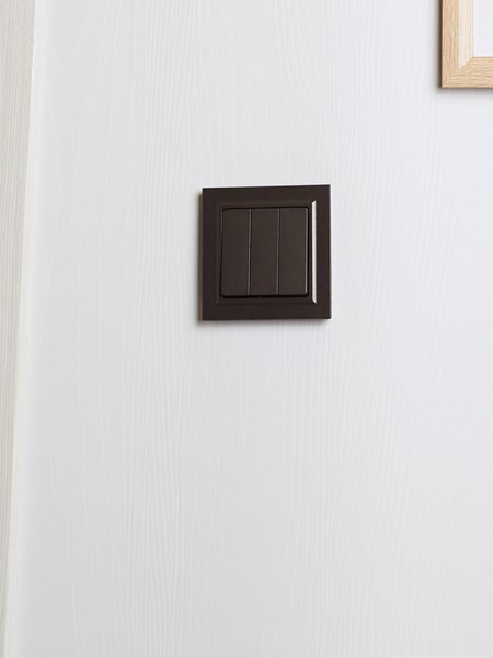 Рамка для выключателя IEK Brite BR-M12-K45 (темная бронза)