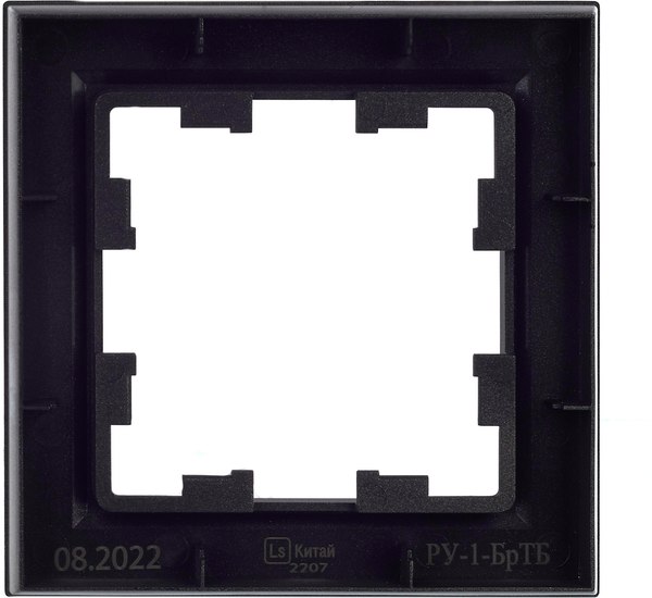 Рамка для выключателя IEK Brite BR-M12-K45 (темная бронза)