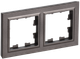 Рамка для выключателя IEK Brite BR-M22-K45 (темная бронза) - 