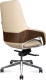 Миниатюра изображения товара Кресло офисное Norden Шопен LB / FK 0005-B Beige Leather (кожа бежевая/алюминий)