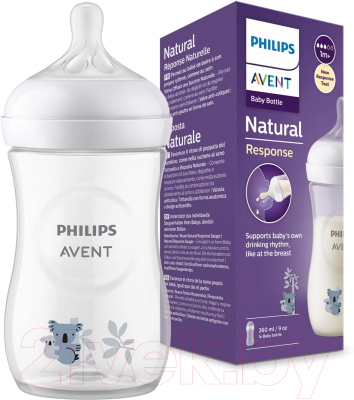Бутылочка для кормления Philips AVENT AVENT Natural Response Коала / SCY903/67 (260мл)