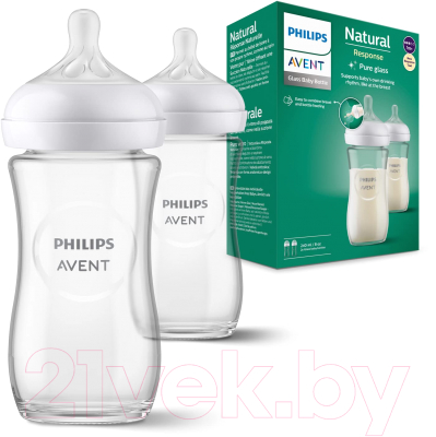 Набор бутылочек для кормления Philips AVENT AVENT Natural Response / SCY933/02 (240мл, 2шт)
