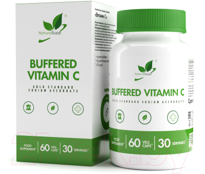 Витамин NaturalSupp Буфферизированный Витамин С веган (60капсул)