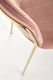 Миниатюра изображения товара Стул Halmar K499 (розовый/золотой)