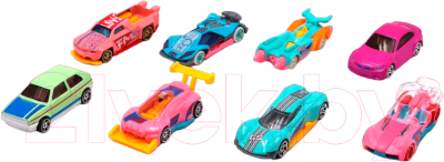 Набор игрушечных автомобилей Funky Toys Die Cast / FT0726589 (розовый)