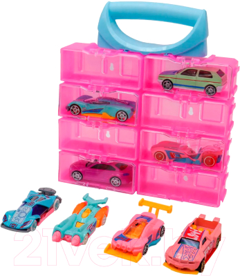 Набор игрушечных автомобилей Funky Toys Die Cast / FT0726589 (розовый)