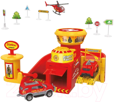 Паркинг игрушечный Funky Toys Пожарная станция / FT0512788-2