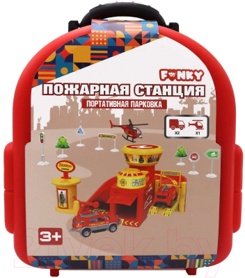 Паркинг игрушечный Funky Toys Пожарная станция / FT0512788-2