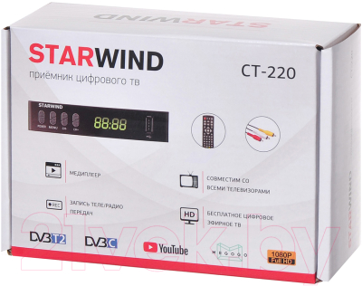 Тюнер цифрового телевидения StarWind CT-220