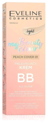 BB-крем Eveline Cosmetics My Beauty Elixir Ухаживающий Peach Cover №01 Light (30мл)