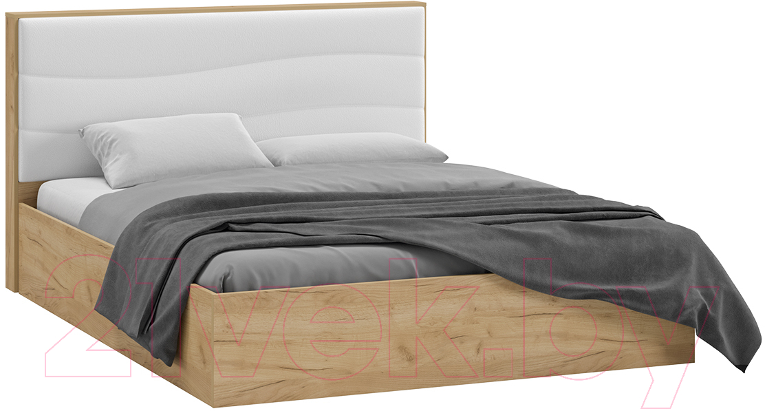 Двуспальная кровать ТриЯ Миранда с ПМ Тип 1 и заглушиной 160x200