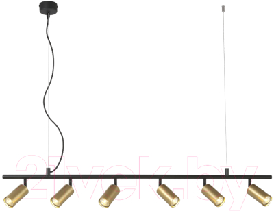 Потолочный светильник Crystal Lux CLT 015C6 L1200 (черный/золото)