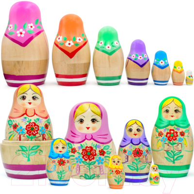 Изображение товара Матрешка сувенирная Брестская Фабрика Сувениров С традиционной росписью / 7047