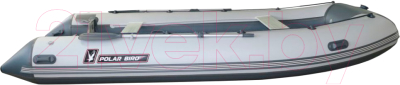 Изображение товара Надувная лодка Polar Bird Eagle PB-380Е ПБ5 стеклокомпозит (серый/белый)