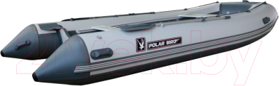 Надувная лодка Polar Bird Eagle PB-400E ПБ11 стеклокомпозит (серый/белый)