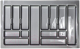Органайзер для столовых приборов AKS Comfort 90x490 (металлик) - 