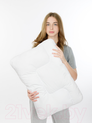 Подушка для сна Familytex ПСУ2 Средняя с волнообразной перегородкой (45x65)