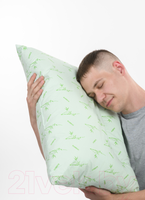 Подушка для сна Familytex ПСО1 Б с встроенным валиком Бамбук (50x70)