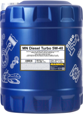 Моторное масло Mannol Diesel Turbo 5W40 CI-4/SN / MN7904-10 (10л)
