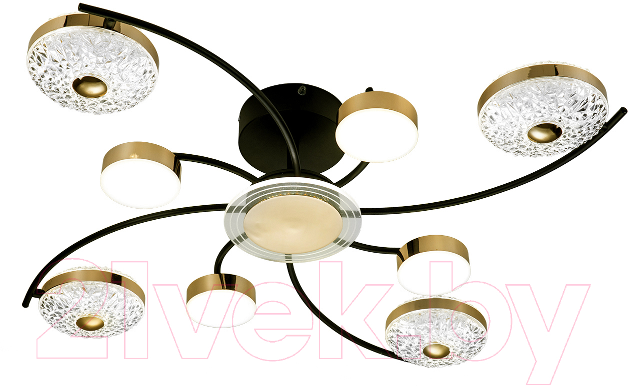 Люстра ESCADA 10208/8LED (черный/золото)