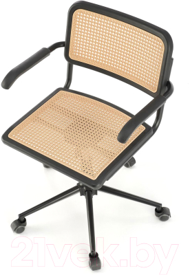 Кресло офисное Halmar Incas (коричневый/черный)