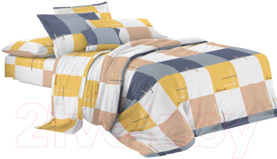 Комплект постельного белья Бояртекс №12859-10 Евро-стандарт (креп-жатка)