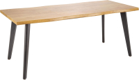 Обеденный стол Halmar Dickson 2 150-210x90x75 (натуральный/черный) - 