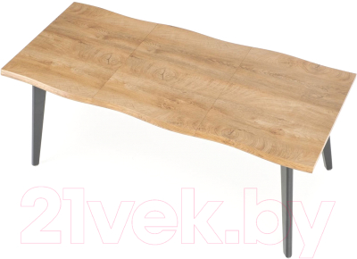 Обеденный стол Halmar Dickson 2 150-210x90x75 (натуральный/черный)